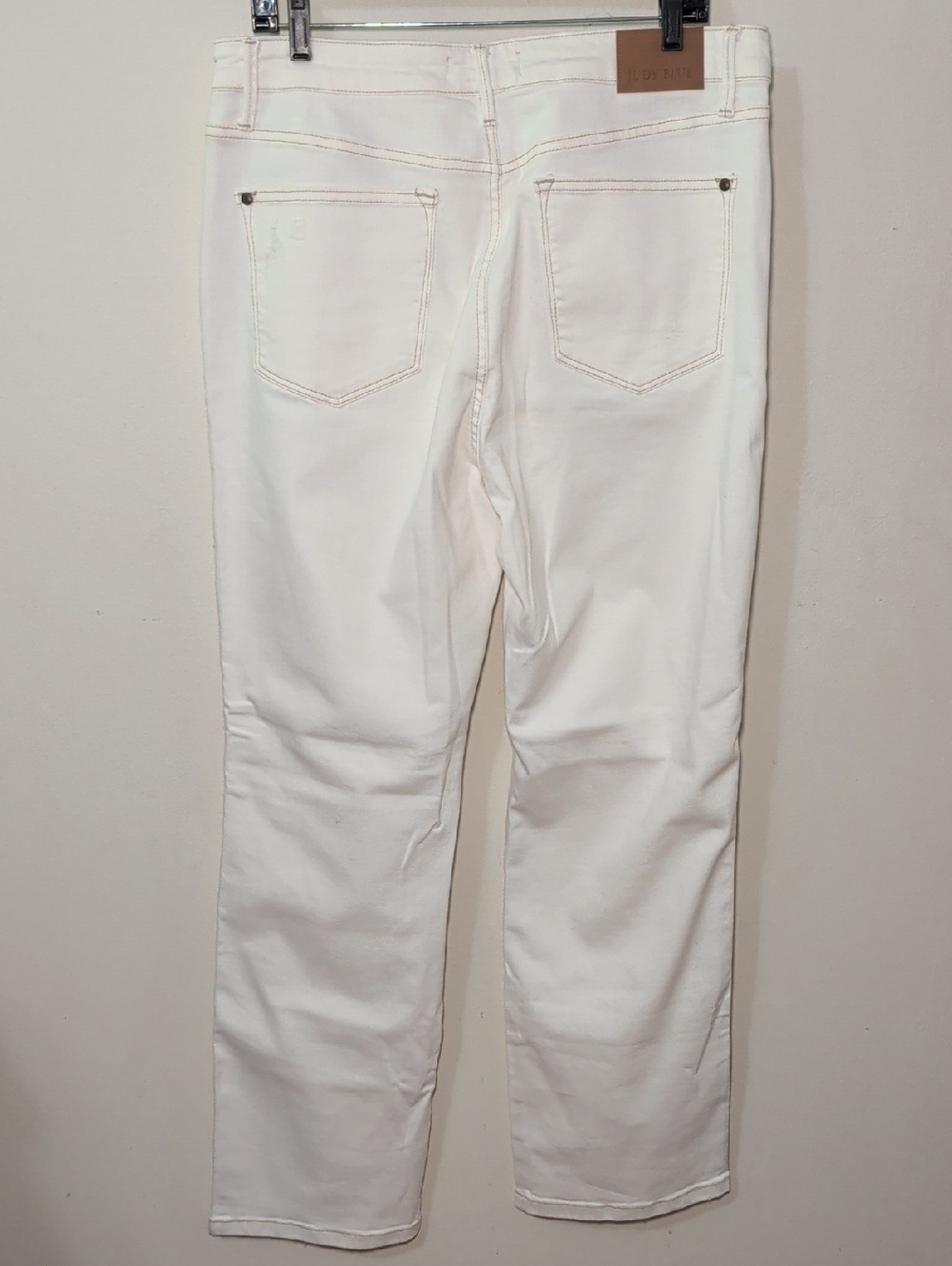 Judy Blue Ivory Straight Fit Jeans High Waist Preppy Stretch Women's Size 15/32 - Picture 4 of 7